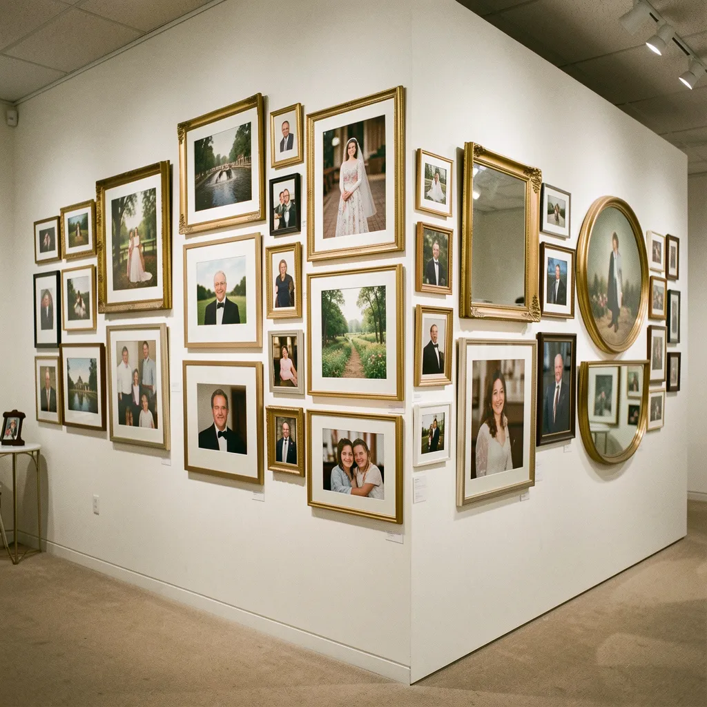 Gecombineerde galerijwand stijlen